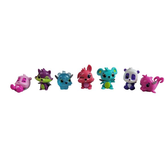 Hatchimals CollEGGtibles Season 1 Lot of 7 Mini Figures Surprise Ocean Forest - Picture 1 of 7
